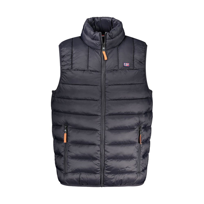 Veste sans manches noire en polyamide Norway 1963