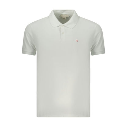 Polo en coton blanc Calvin Klein
