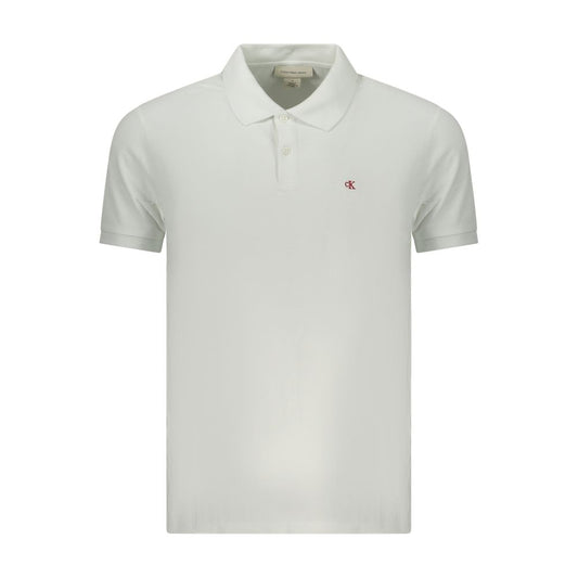 Polo en coton blanc Calvin Klein