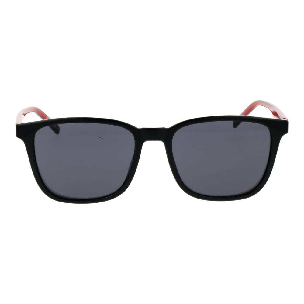 Lunettes de soleil Hugo Boss en acier inoxydable noir