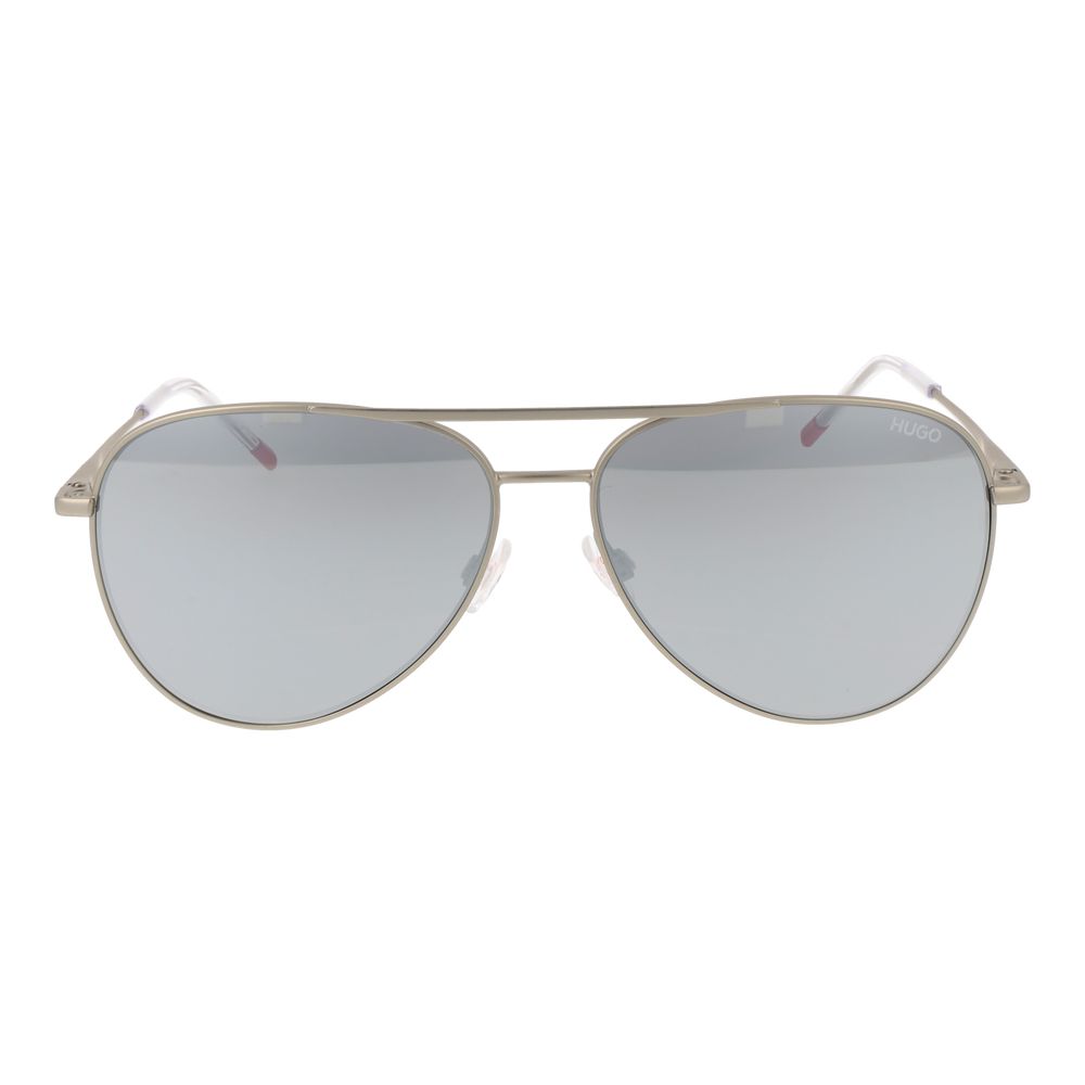 Hugo Boss Silver Metal Sunglasses for Men