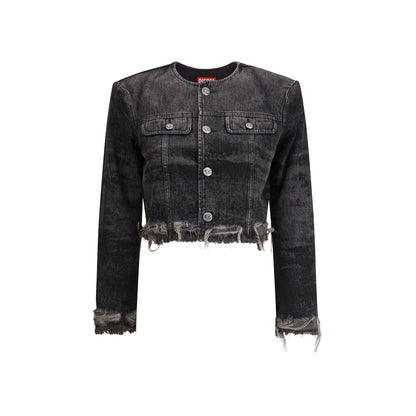 Veste en jean en coton gris Diesel