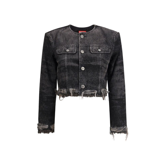 Veste en jean en coton gris Diesel