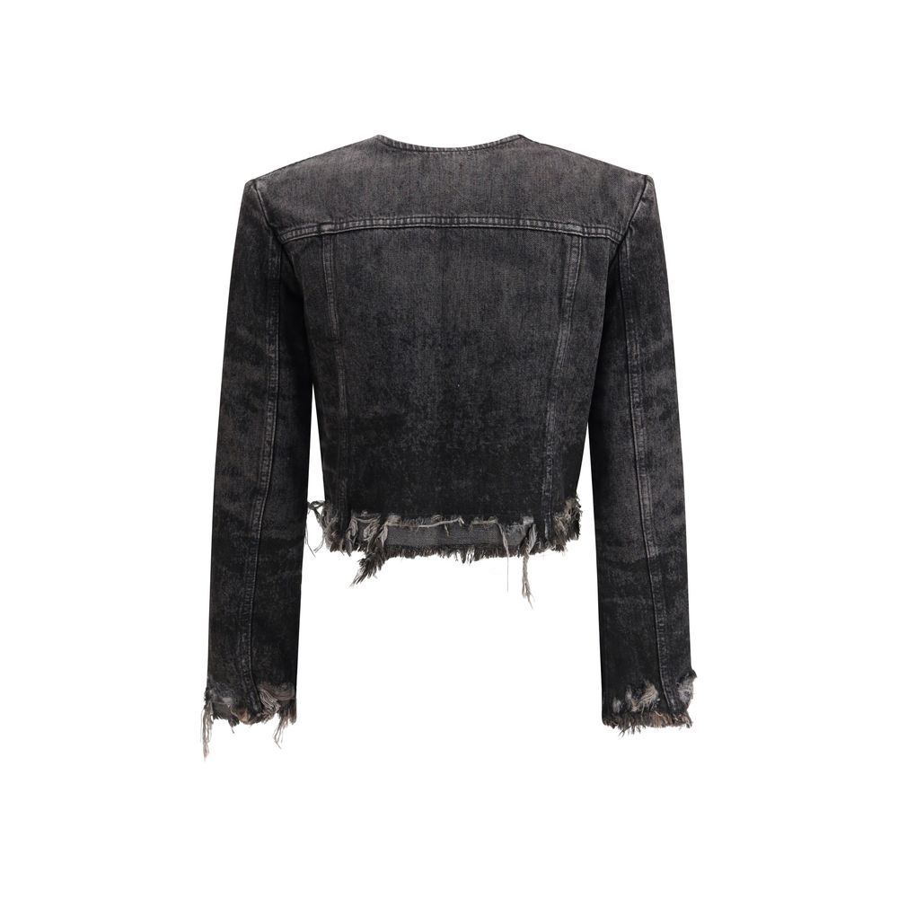 Veste en jean en coton gris Diesel