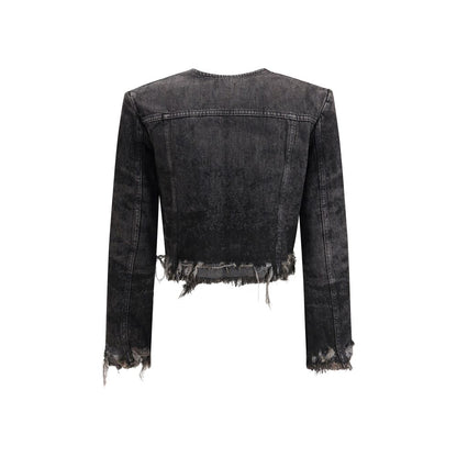 Veste en jean en coton gris Diesel