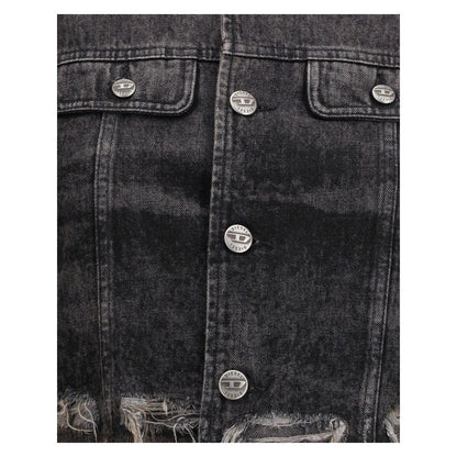 Veste en jean en coton gris Diesel