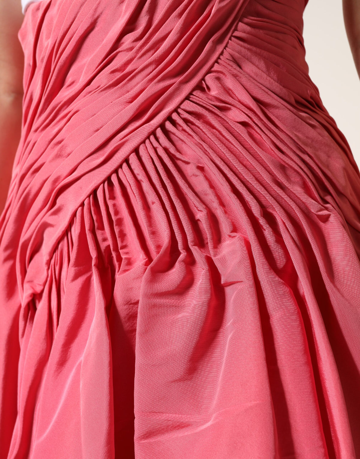 Dolce & Gabbana Jupe Midi Plissée Haute en Soie Rose