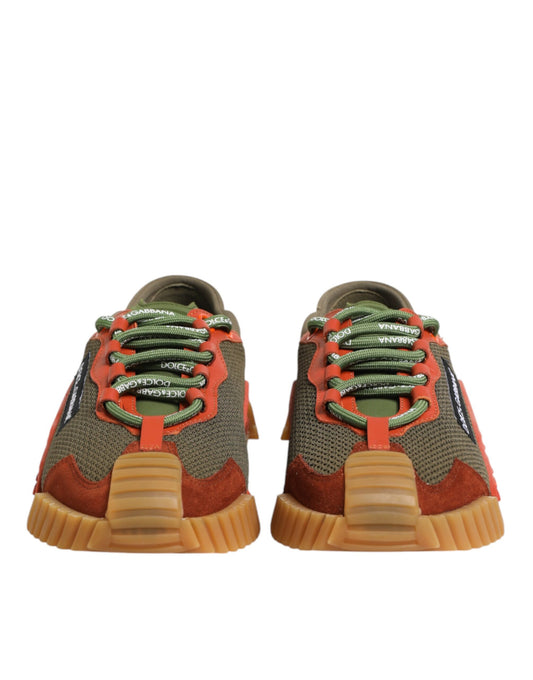Dolce & Gabbana Multicolor Lace Up Low Top NS1 Sneakers