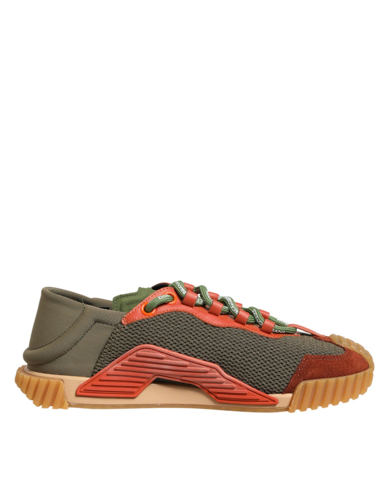 Dolce & Gabbana Multicolor Lace Up Low Top NS1 Sneakers