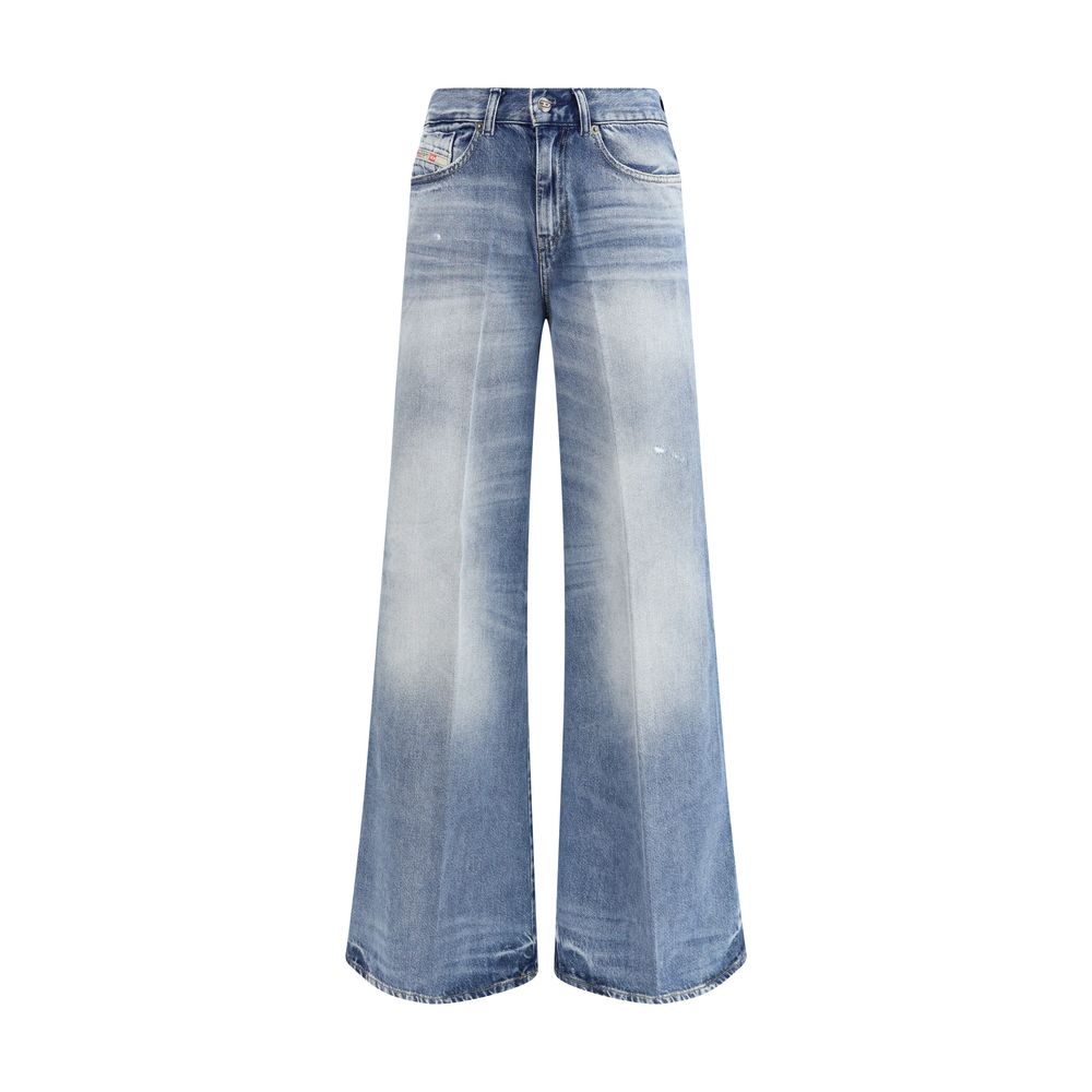Diesel D-Akemi Women's Blue Cotton Bootcut Jeans