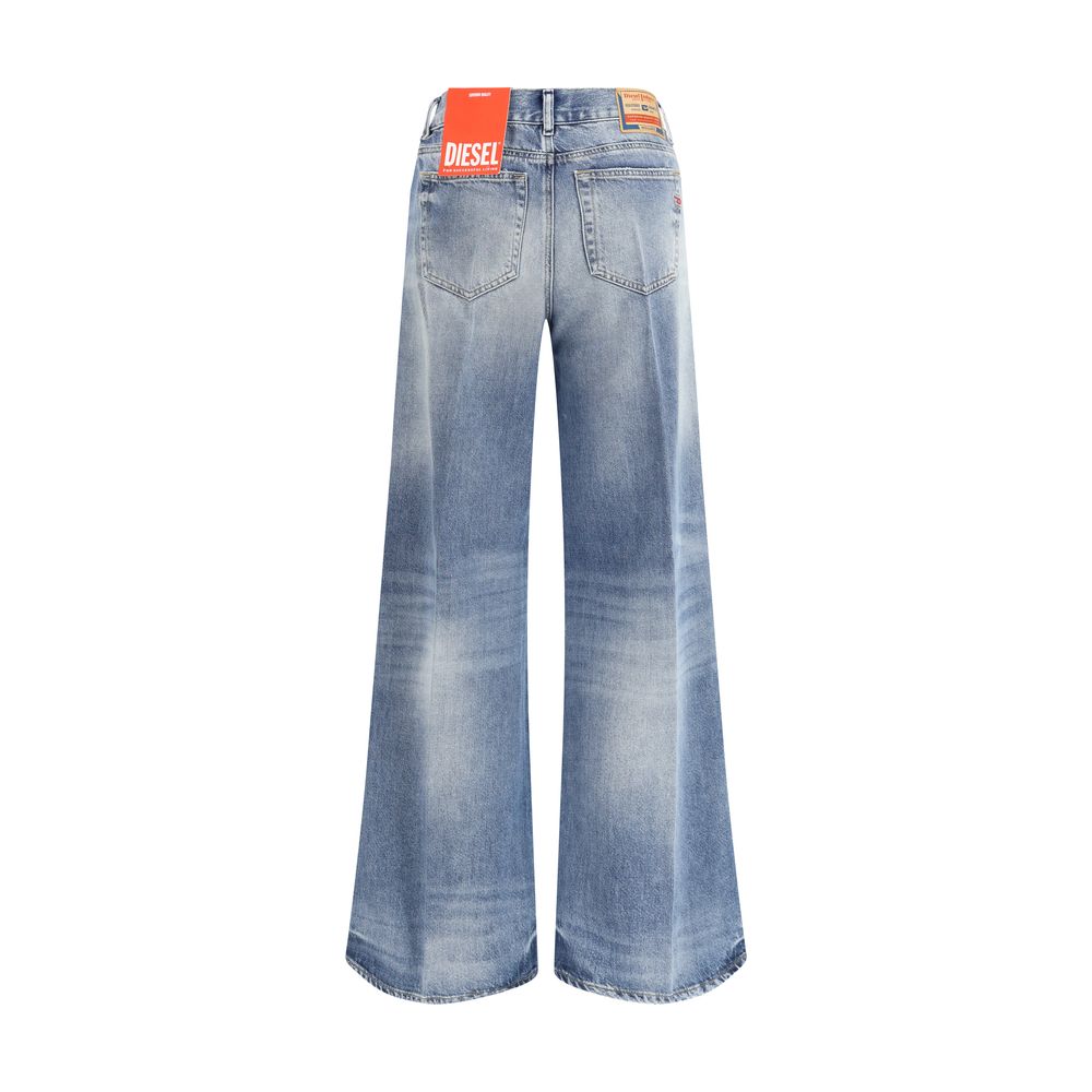 Diesel D-Akemi Women's Blue Cotton Bootcut Jeans