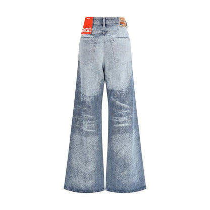 Jean évasé en coton bleu Diesel