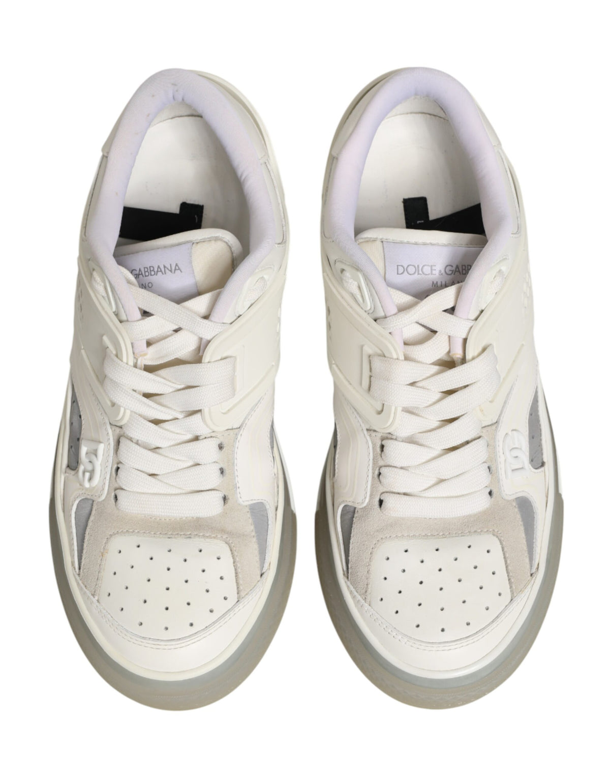 Dolce & Gabbana White DG Logo CUSTOM 2.Zero Sneakers