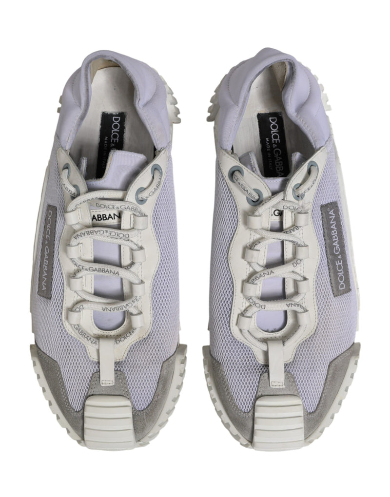 Dolce & Gabbana White Lace Up Low Top NS1 Sneakers for Men