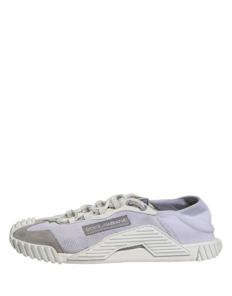 Dolce & Gabbana White Lace Up Low Top NS1 Sneakers for Men