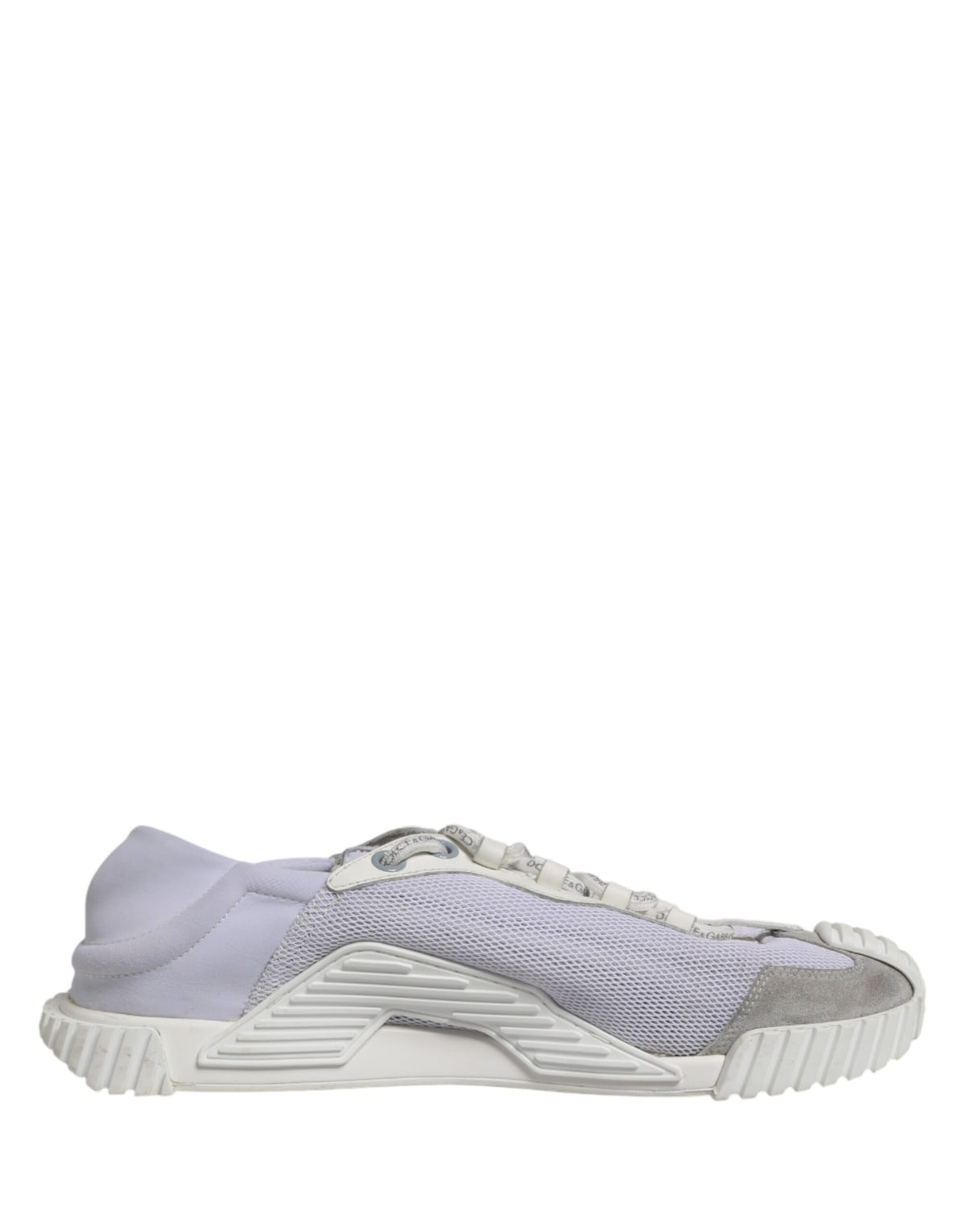 Dolce & Gabbana White Lace Up Low Top NS1 Sneakers for Men