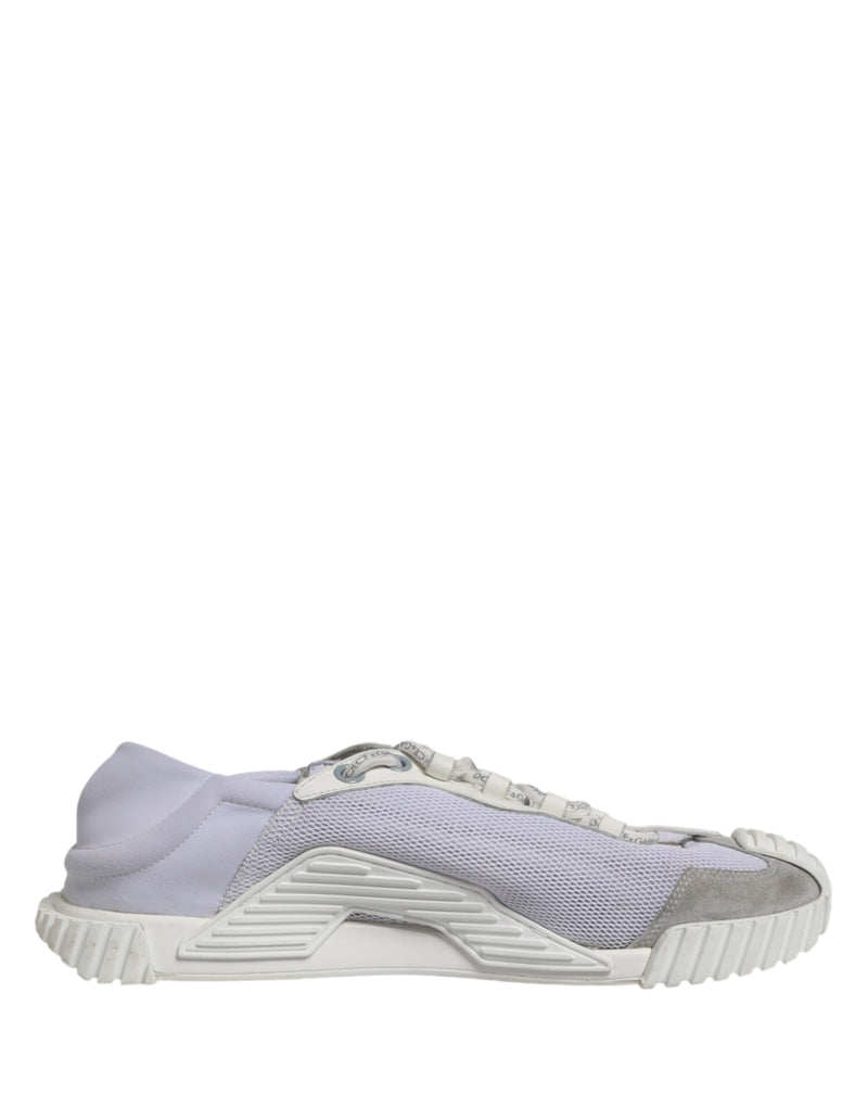 Dolce & Gabbana White Lace Up Low Top NS1 Sneakers for Men