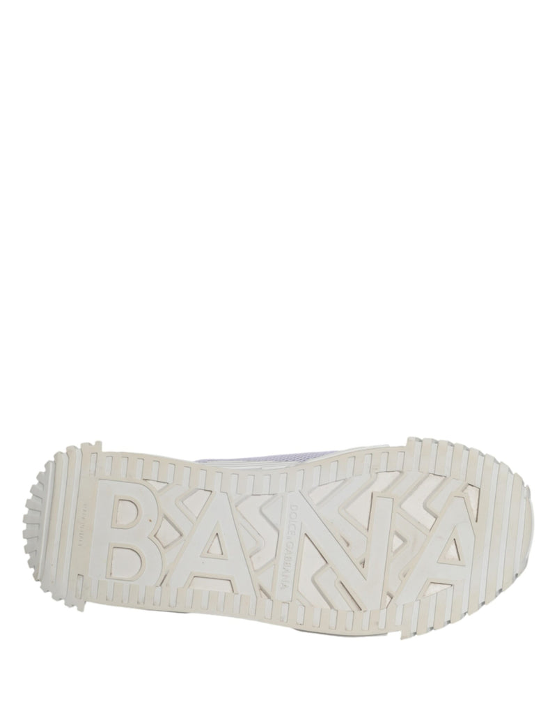 Dolce & Gabbana White Lace Up Low Top NS1 Sneakers for Men