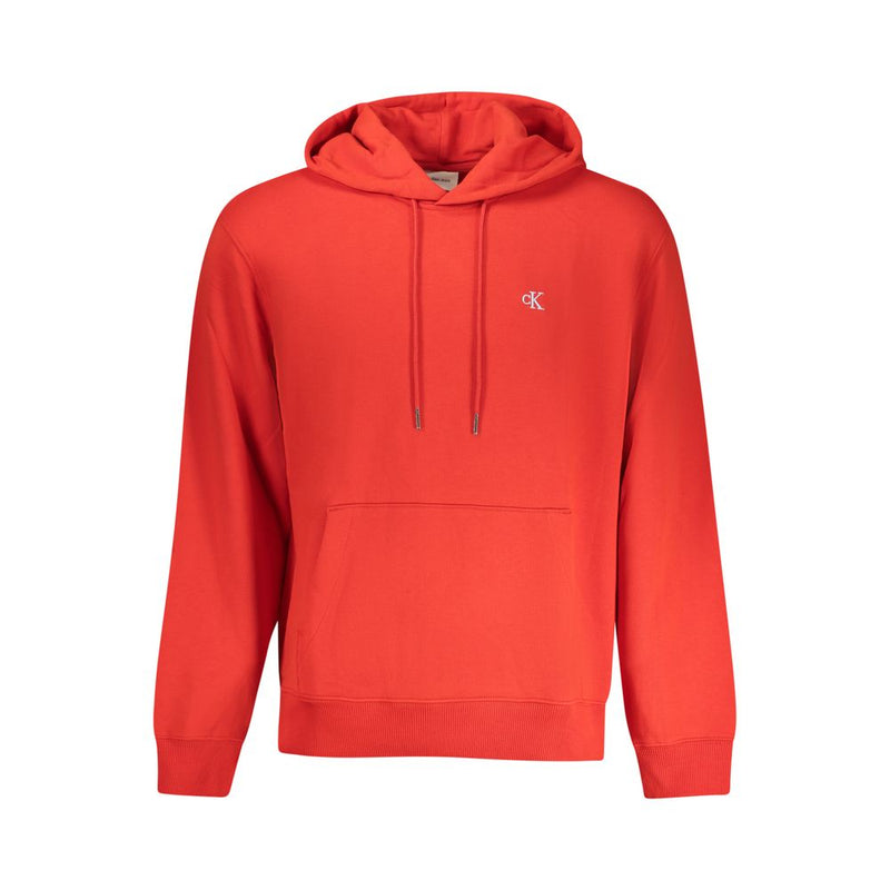 Sweat-shirt en coton rouge Calvin Klein