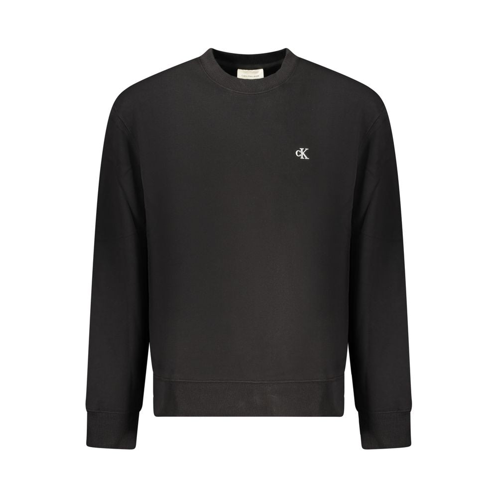 Calvin Klein Black Cotton Sweatshirt - Élégance et Confort