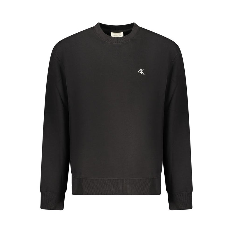 Calvin Klein Black Cotton Sweatshirt - Élégance et Confort