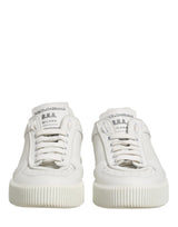 Dolce & Gabbana White MIAMI Calf Low Top Men Sneakers
