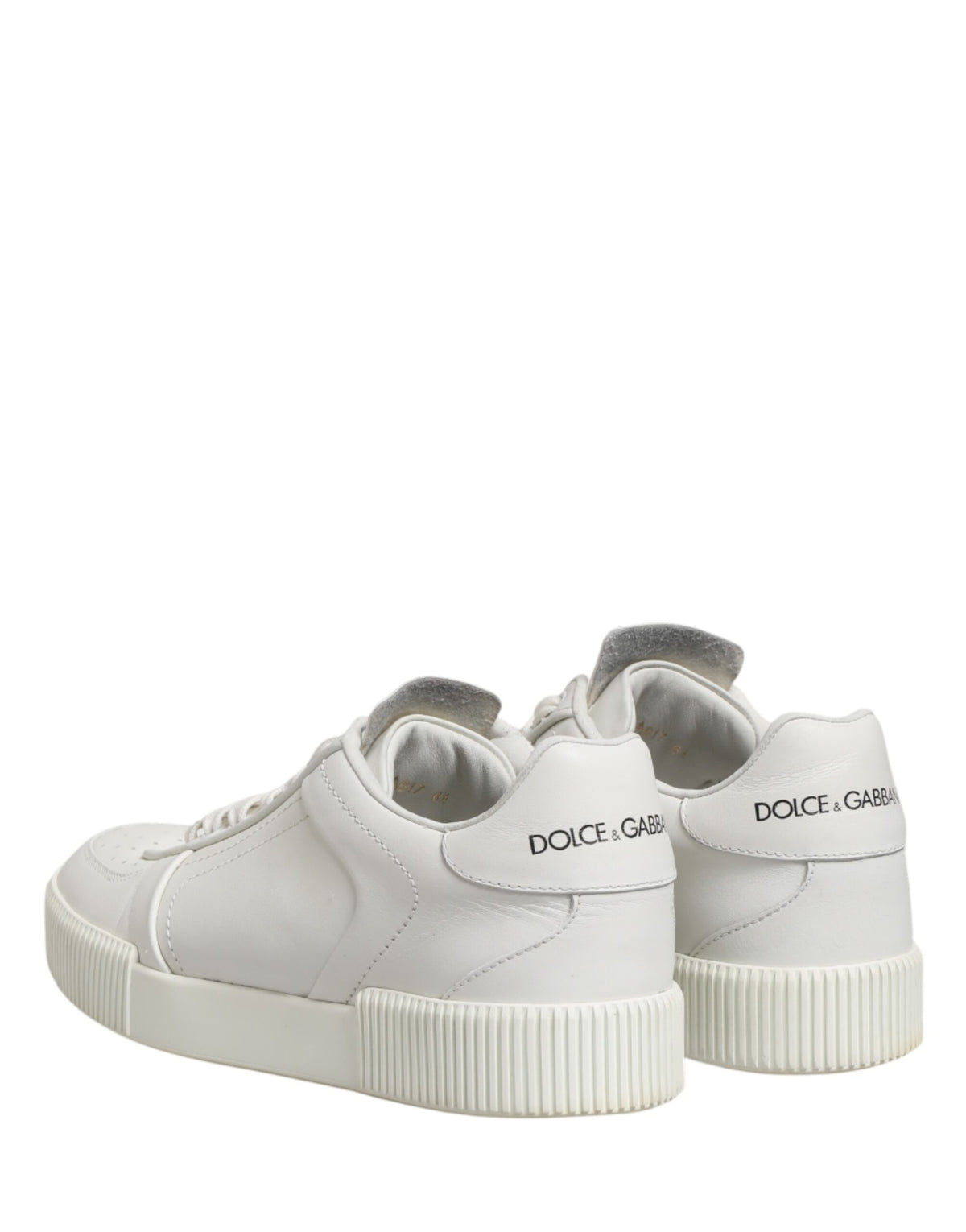 Dolce & Gabbana White MIAMI Calf Low Top Men Sneakers