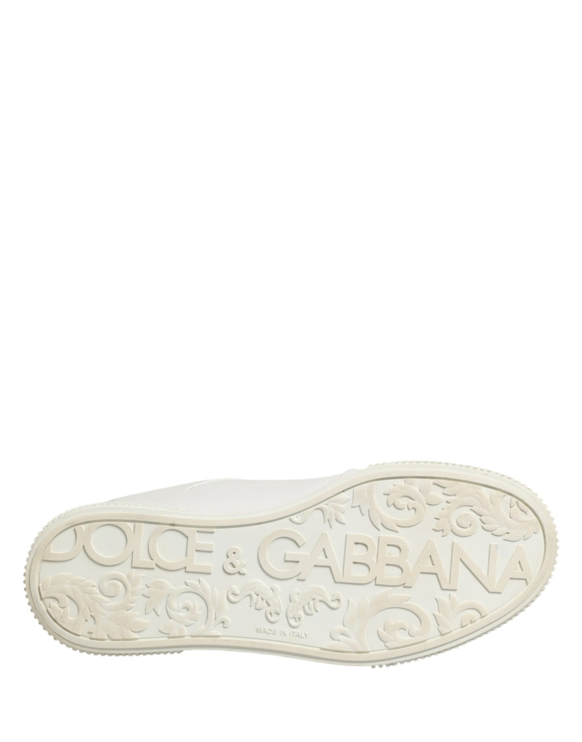 Dolce & Gabbana White MIAMI Calf Low Top Men Sneakers