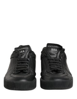 Dolce & Gabbana Black MIAMI Calf Low Top Men Sneakers