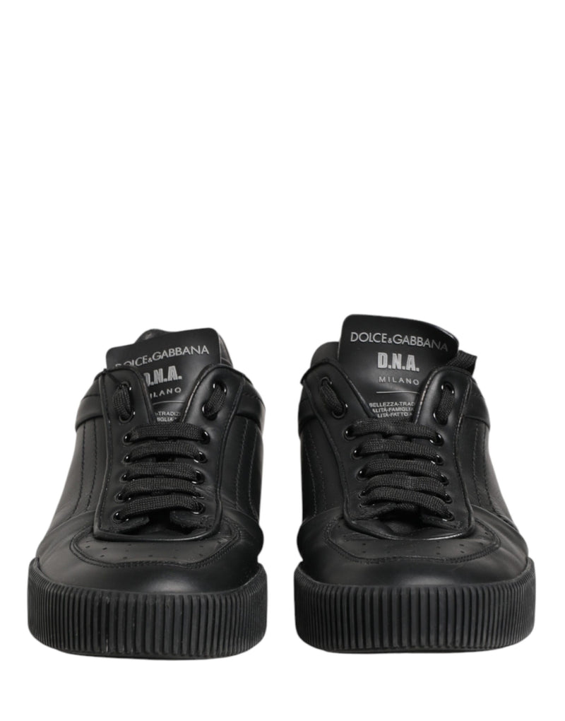 Dolce & Gabbana Black MIAMI Calf Low Top Men Sneakers