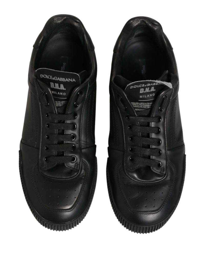 Dolce & Gabbana Black MIAMI Calf Low Top Men Sneakers