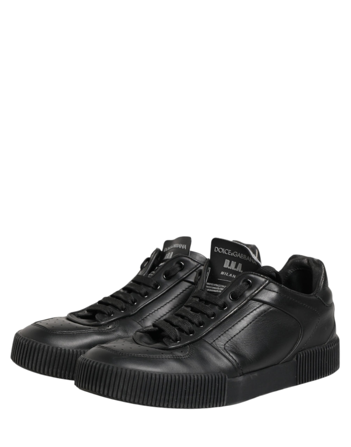 Dolce & Gabbana Black MIAMI Calf Low Top Men Sneakers