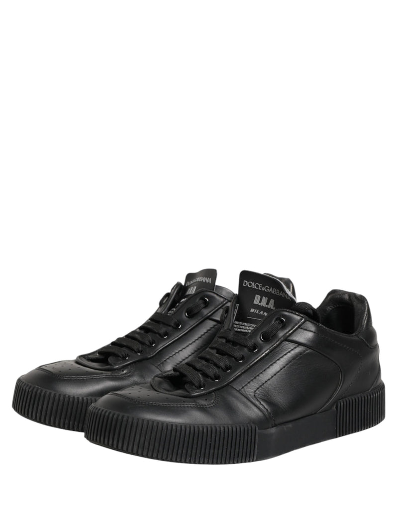 Dolce & Gabbana Black MIAMI Calf Low Top Men Sneakers