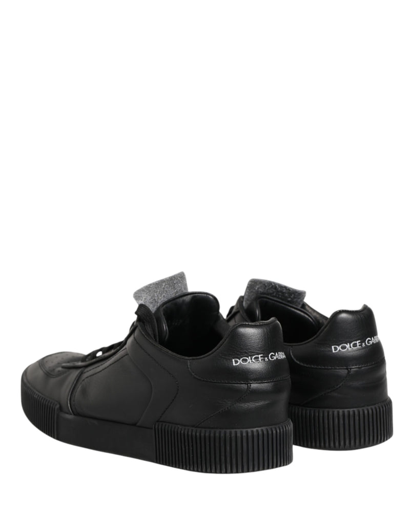 Dolce & Gabbana Black MIAMI Calf Low Top Men Sneakers