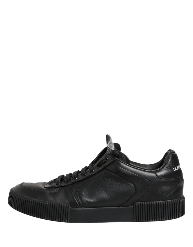 Dolce & Gabbana Black MIAMI Calf Low Top Men Sneakers