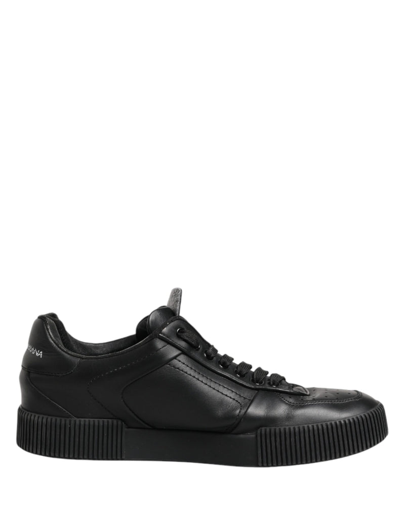 Dolce & Gabbana Black MIAMI Calf Low Top Men Sneakers