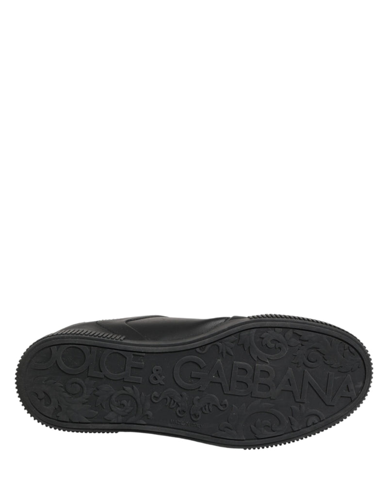 Dolce & Gabbana Black MIAMI Calf Low Top Men Sneakers