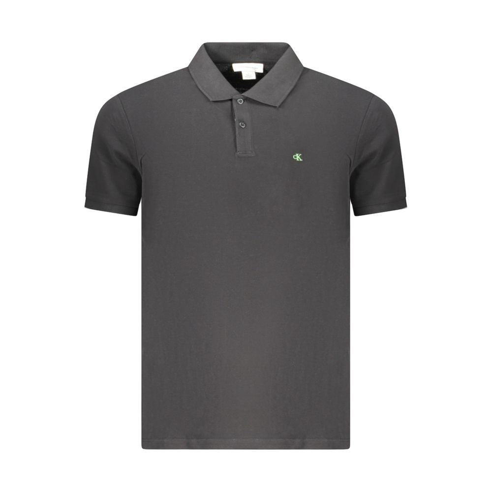 Polo noir en coton Calvin Klein