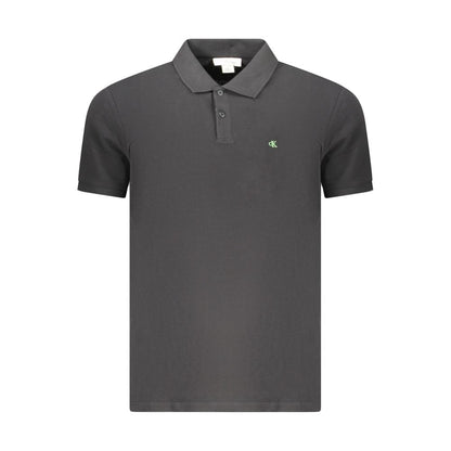 Polo noir en coton Calvin Klein