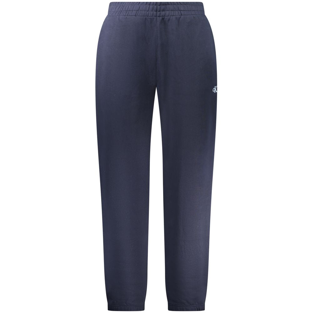 Pantalon en coton bleu Calvin Klein