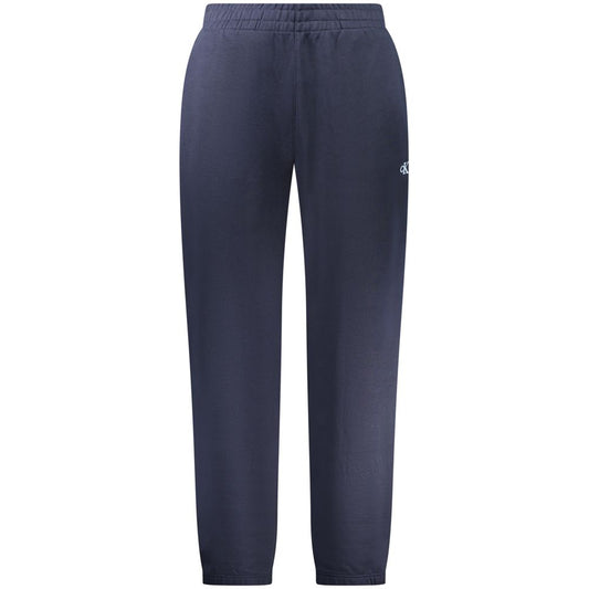 Pantalon en coton bleu Calvin Klein