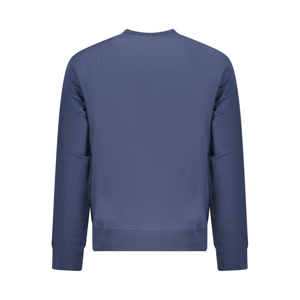 Sweat-shirt en coton bleu Hugo Boss