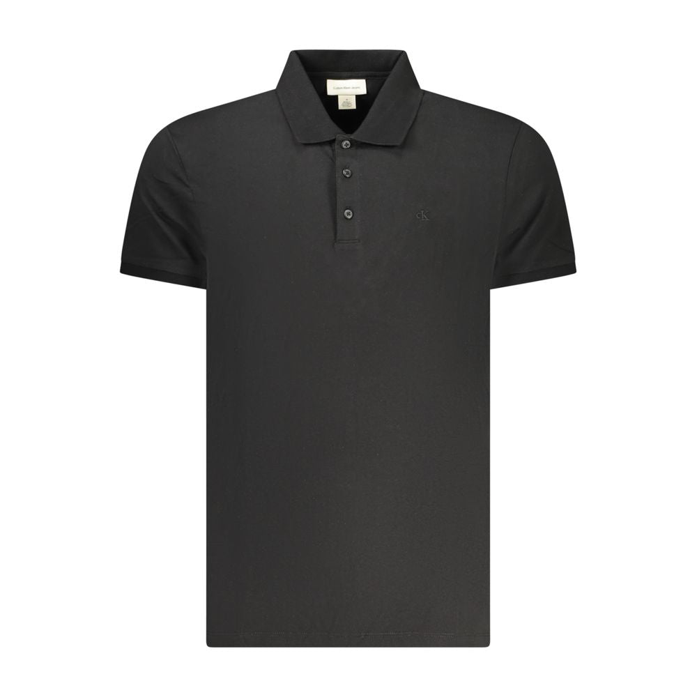 Polo noir en coton Calvin Klein