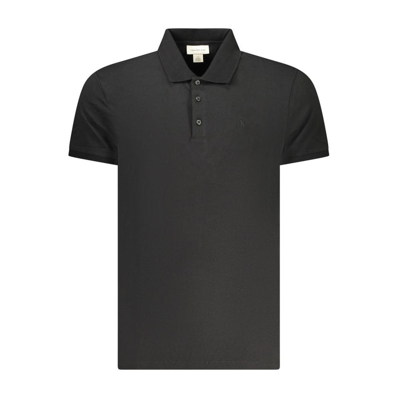 Polo noir en coton Calvin Klein