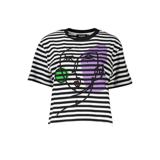 T-shirt en coton noir Desigual