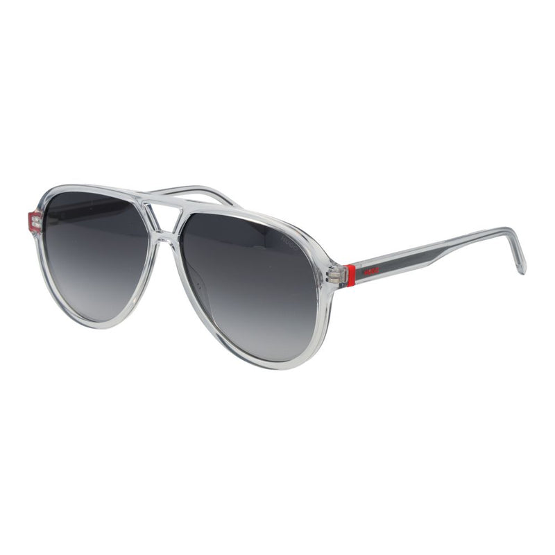 Lunettes de soleil aviateur en acier inoxydable gris Hugo Boss pour femmes