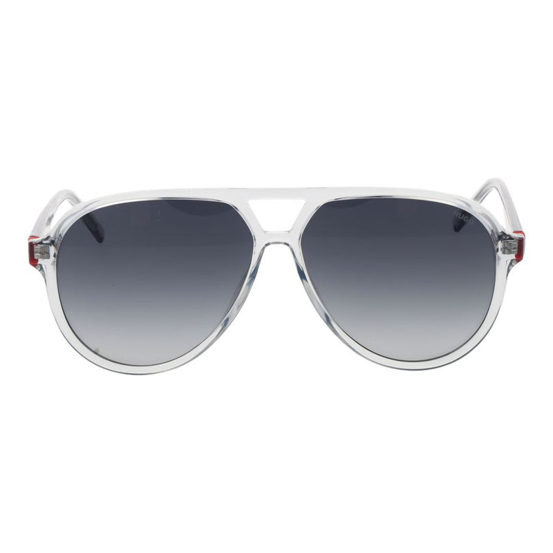Lunettes de soleil aviateur en acier inoxydable gris Hugo Boss pour femmes