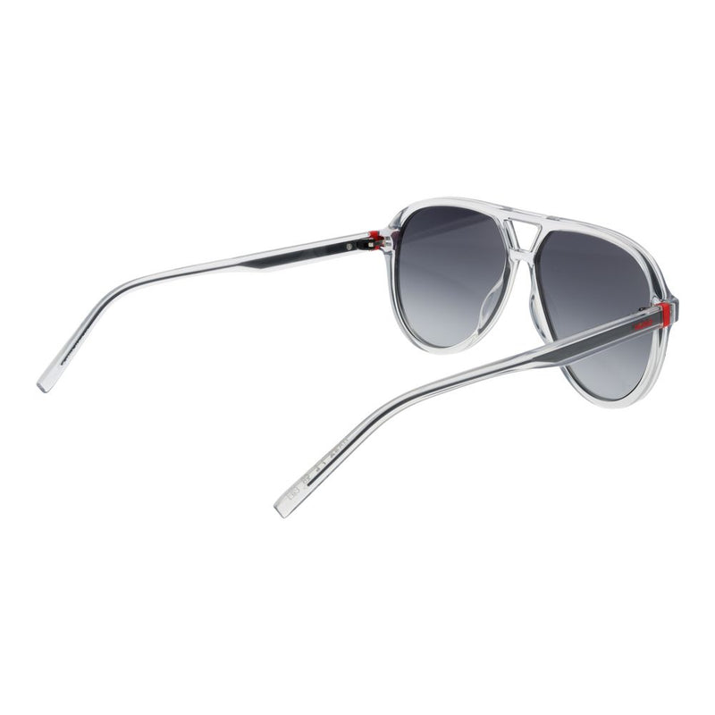 Lunettes de soleil aviateur en acier inoxydable gris Hugo Boss pour femmes