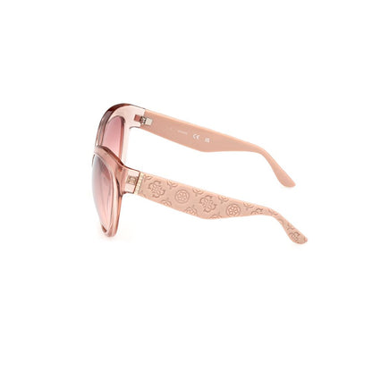 Lunettes de soleil Guess en résine beige