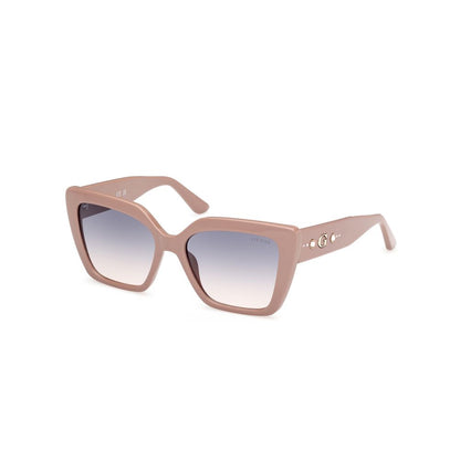 Lunettes de soleil Guess en résine beige